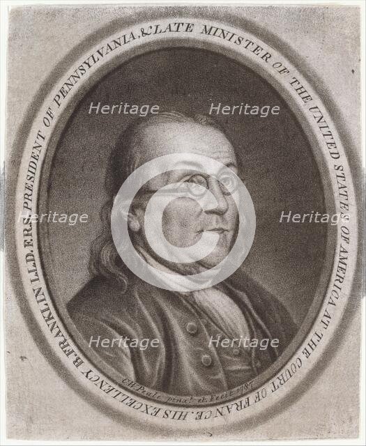 Benjamin Franklin, 1787. Creator: Charles Willson Peale.