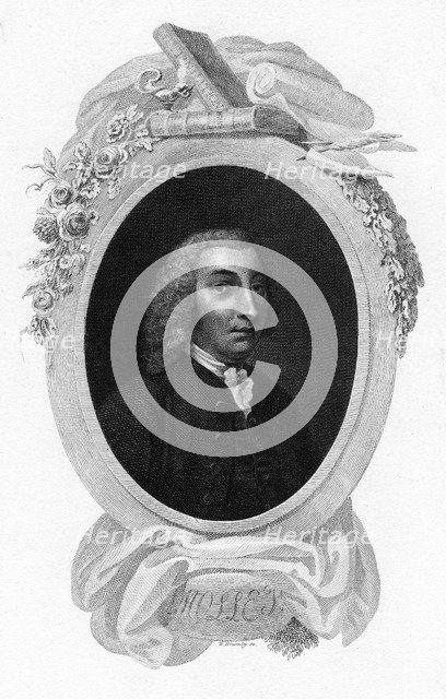 Tobias George Smollett, 18th century Scottish-born British novelist, 1803. Artist: Anon