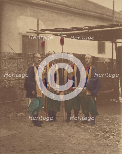 Soldats de la ligne, 1870s. Creator: Unknown.