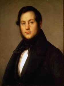 Portrait of the singer Ignazio Marini (1811-1873). Creator: Carnovali (Il Piccio), Giovanni (1804-1873).
