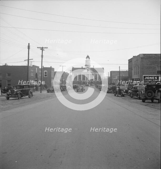 Possibly: Main street, Saturday afternoon, Pittsboro, North Carolina, 1939. Creator: Dorothea Lange.