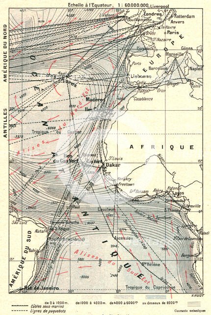 ''Les routes l'Atlantique; L'Ouest Africain', 1914. Creator: Unknown.