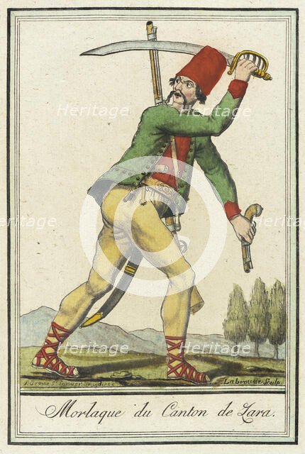 Costumes de Différents Pays, 'Morlaque du Canton de Lara', c1797. Creators: Jacques Grasset de Saint-Sauveur, LF Labrousse.