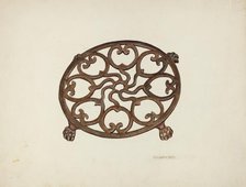 Trivet, c. 1942. Creator: Clarence W Dawson.