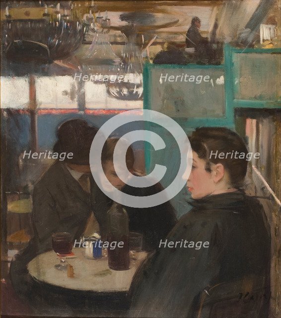 Interior of the Moulin de la Galette. Artist: Casas, Ramon (1866-1932)