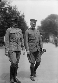 James T. Dean, Colonel, U.S.Army, Right, with Lt. Col. Ireland, 1917. Creator: Harris & Ewing.