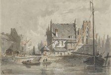 View in Brugge, 1828-1897. Creator: Adrianus Eversen.