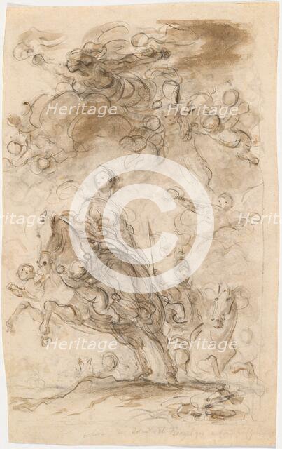 Orlando and Angelica Arrive at Charlemagne's Camp. Creator: Jean-Honore Fragonard.