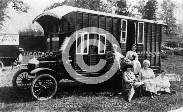 1920 Morris Oxford camper van conversion by Hutchings. Creator: Unknown.