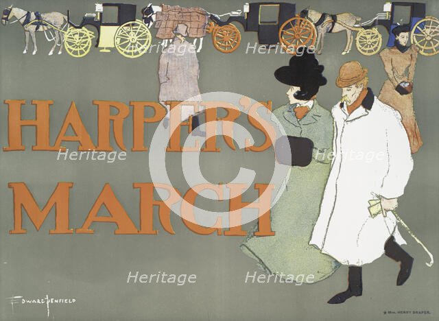 Harper's March, c1890 - 1907. Creator: Edward Penfield.