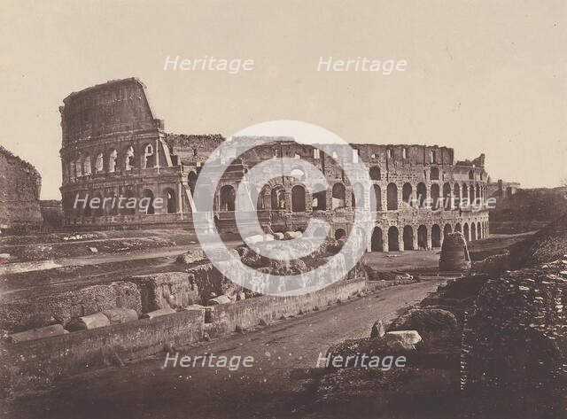 Colosseo (Anfiteatro di Flavio), 1848-52. Creator: Eugène Constant.