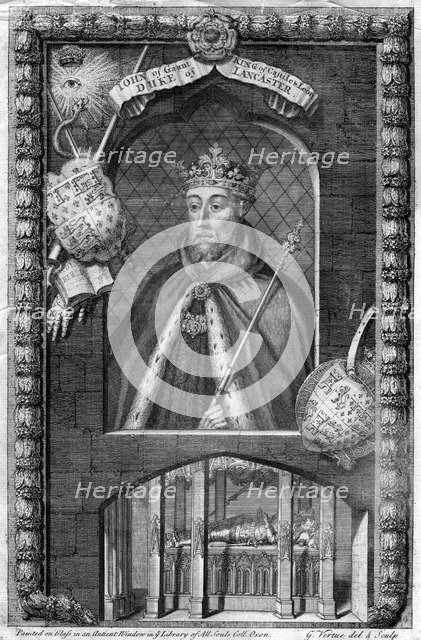 John of Gaunt, 1st Duke of Lancaster, (18th century). Artist: George Vertue