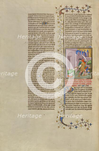 The Massacre of the Sons of Lysimachus; Des cas des nobles hommes et femmes, about 1413-1415. Creators: Boucicaut Master, Workshop of the Boucicaut Master.