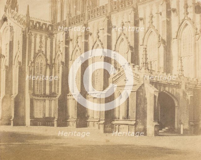 [Part of the Exterior of the St. Paul's Cathedral, Calcutta], 1850s. Creator: Captain R. B. Hill.