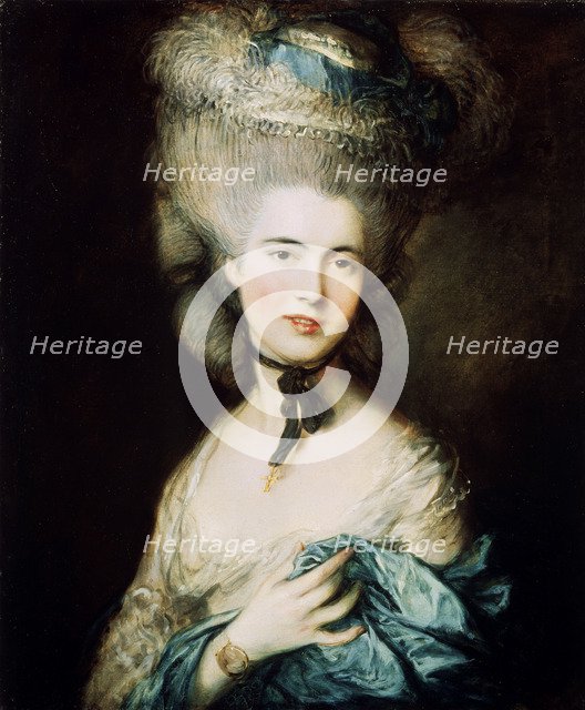 'A Lady in Blue (Duchess of Beaufort)', c1780. Artist: Thomas Gainsborough