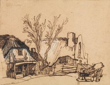 Two Cottages, ca. 1636. Creator: Rembrandt Harmensz van Rijn.