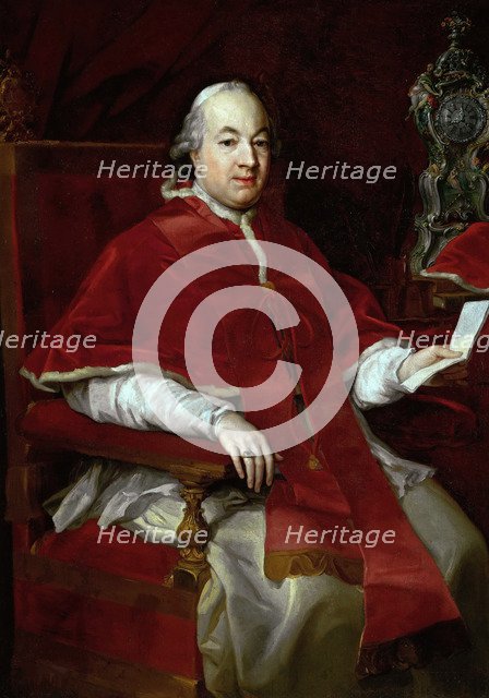 Portrait of the Pope Pius VI (1717-1799), 1776.