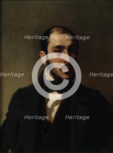 Portrait of the Architect Eugène Laval (1818-1896), ca 1860. Creator: Delacroix, Eugène (1798-1863).