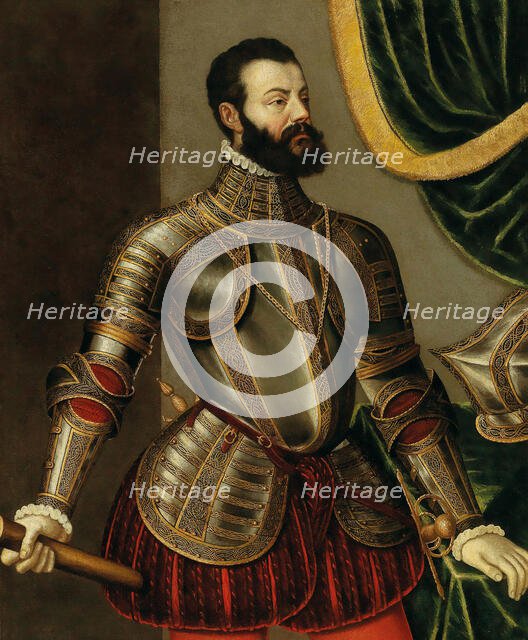 Portrait of Alfonso d'Avalos (1502-1546). Creator: Galeazzi, Agostino (1523-1576/79).