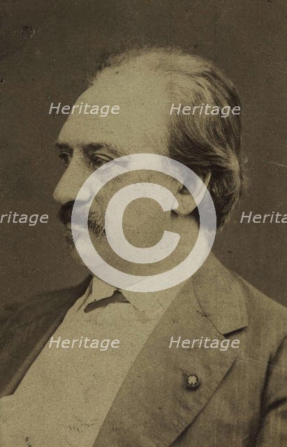 Portrait of the composer Friedrich von Flotow (1812-1883), c. 1880. Creator: Anonymous.