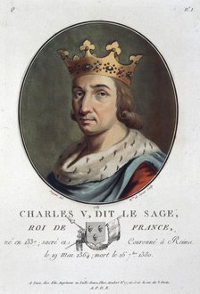 Charles V, known as 'the Wise', King of France, (1789). Artist: Marie Jeanne Louise Francoise Suzanne Champion de Cernel