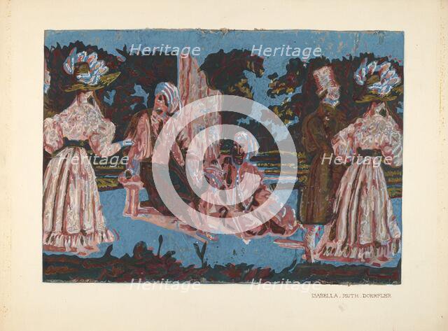 Bandbox Design, 1935/1942. Creator: Isabella Ruth Doerfler.