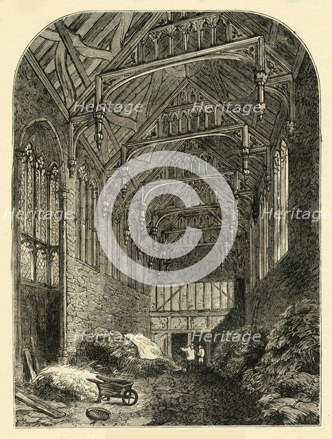 'Hall of Eltham Palace in 1835', (c1878). Creator: Unknown.