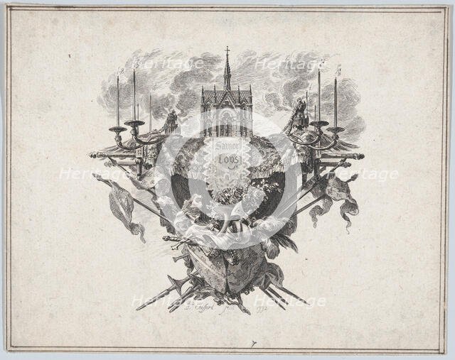 Saint Louis Vignette, 1772. Creator: Pierre Philippe Choffard.