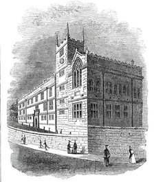 Grammar school, Shrewsbury, 1845. Creator: Unknown.