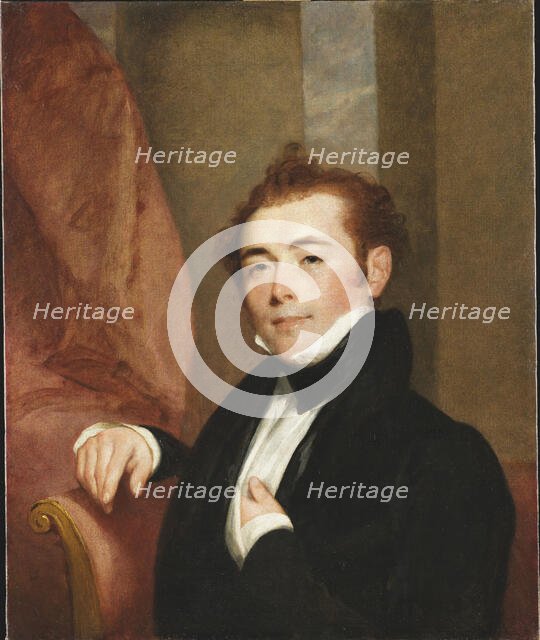 Portrait of George Brown, father of the painter John Lewis-Brown, 1825. Creator: Stuart, Gilbert (1755-1828).