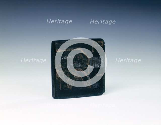 Moulded ink cake, Ming dynasty, China, 1622. Artist: Qeng Jun Fang