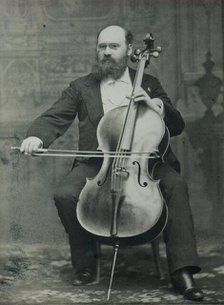 Portrait of the cellist and composer Wilhelm Fitzenhagen (1848-1890), 1888. Creator: Anonymous.