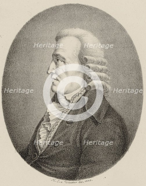 Portrait of the composer Giovanni Domenico Ferrandini (1709-1791), 1815.