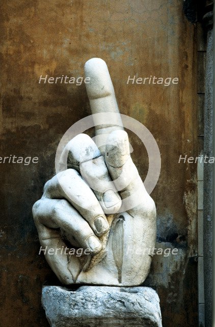 Hand of Constantine, sculpture. Artist: Unknown