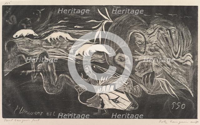 The Universe is Created (L'Univers est créé), from Fragrance (Noa Noa), 1893-94. Creator: Paul Gauguin.