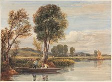 On the Thames, c. 1827-1829. Creator: David Cox (British, 1783-1859).