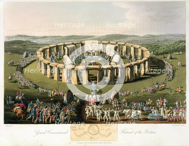 Grand Conventional Festival of the Britons, 1815. Creator: Havell, Robert I (1769-1832).