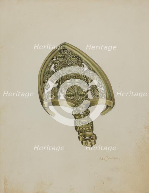 Brass Trivet, c. 1941. Creator: Edward Bashaw.