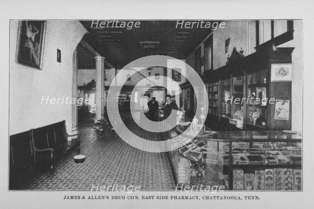 James & Allen's Drug Co's. East Side Pharmacy, Chattanooga, Tenn., 1907. Creator: Unknown.