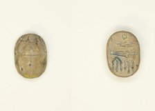 Scarab: Wish Formula, Egypt, Third Intermediate Period, Dynasties 21-25 (about 1069-664 BCE). Creator: Unknown.