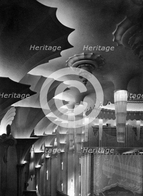 The auditorium of the New Victoria Cinema in Vauxhall Bridge Road, London., 1930. Artist: Herbert Felton