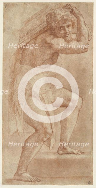 Man half-wrapped, carrying a burden, 1514-1516. Creator: Raphael (Raffaello Sanzio da Urbino) (1483-1520).