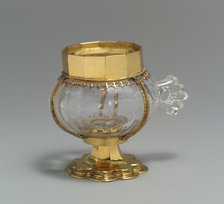 Cup with Gilded-Silver Mounts, French or Italian, 1375-1400. Creator: Unknown.