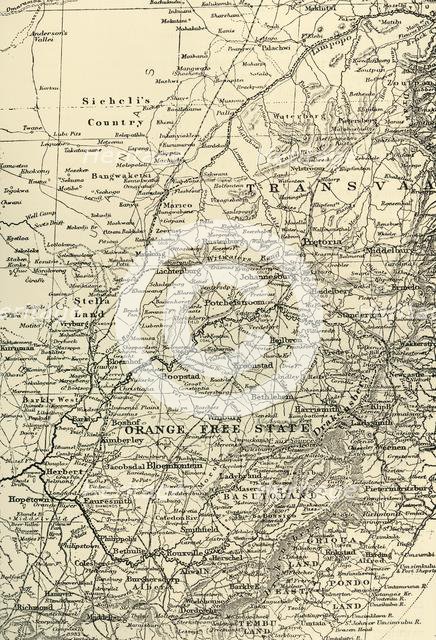 'Map of the Seat of War', 1901. Creator: Unknown.