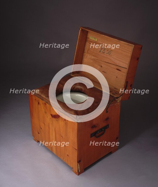 Close stool of Franz Joseph I of Austria. Artist: Anonymous  