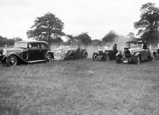 Cars taking part in the Bugatti Owners Club gymkhana, 5 July 1931. Artist: Bill Brunell.