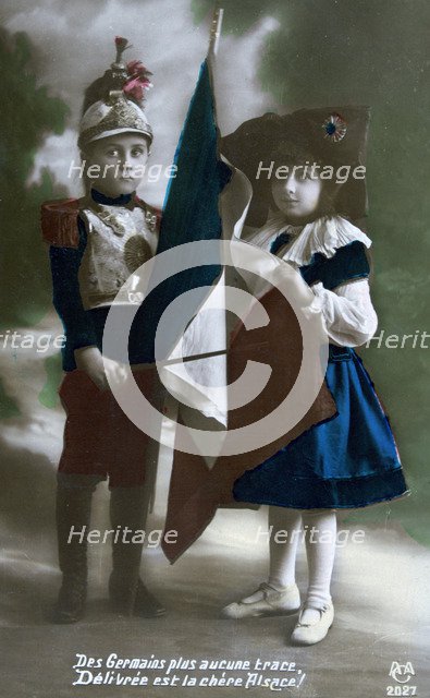 French WWI postcard, 1914-1918. Artist: Unknown