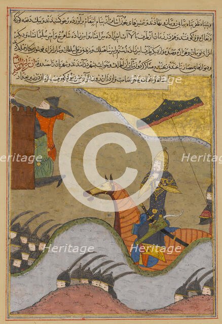 Conquest of Baghdad by Timur, Folio from a Zafarnama..., Dhu'l Hijja 839 A.H./A.D. June-July 1436. Creators: Unknown, Ya'qub ibn Hasan.
