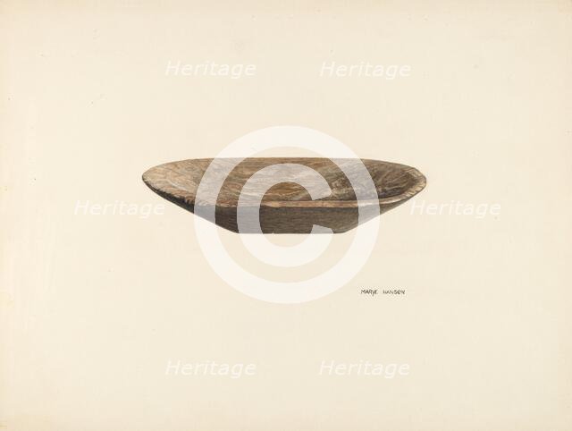 Bread Dough Bowl, c. 1939. Creator: Mary Hansen.