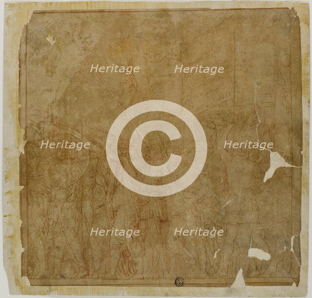 Study for the Triumphs of Julius Caesar: Canvas No. I, n.d. Creator: Unknown.